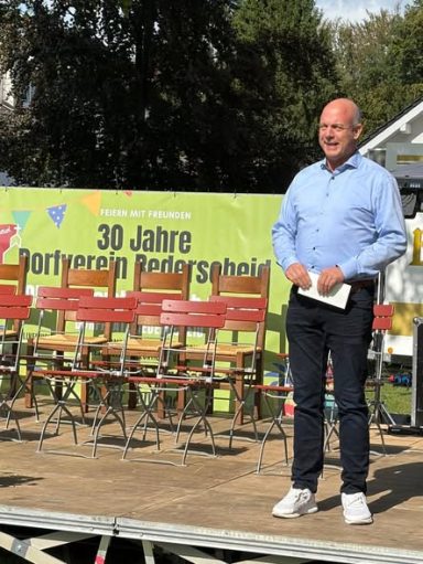 05.09.26: Grußwort der Verbandsgemeinde beim Jubiläum des Dorfvereins Rederscheid.